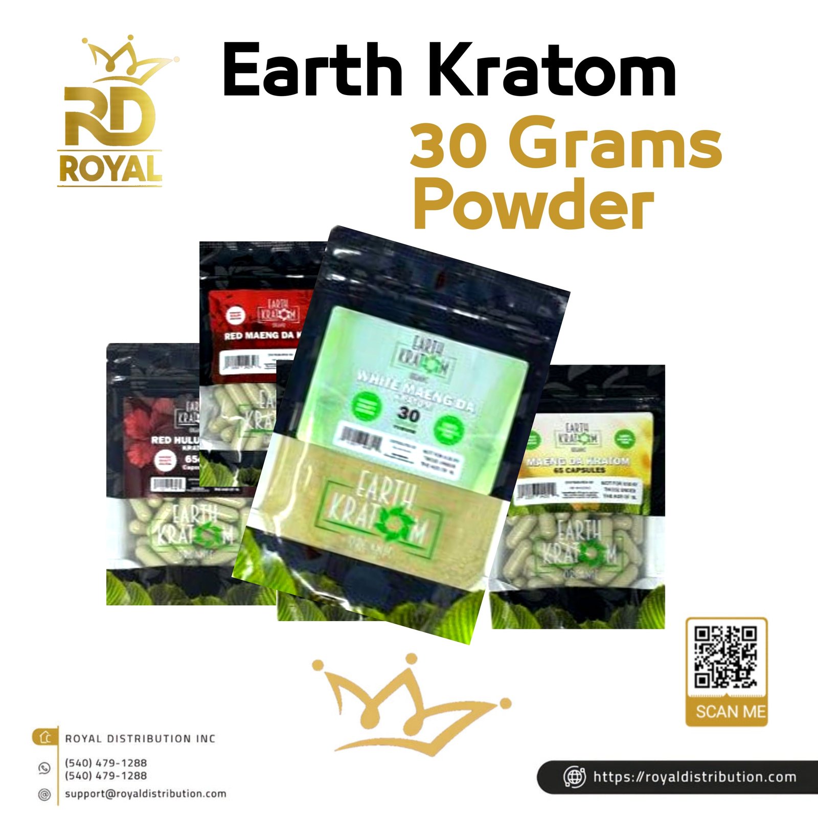 Earth Kratom 30 Grams Powder